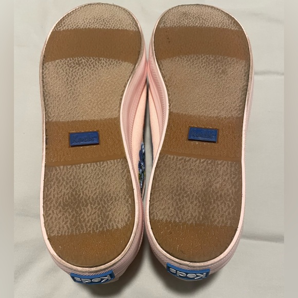 Keds x Rifle Paper Co Sneaker Women's Size 7.5 Pink Embroidered Floral Flower - Picture 7 of 10